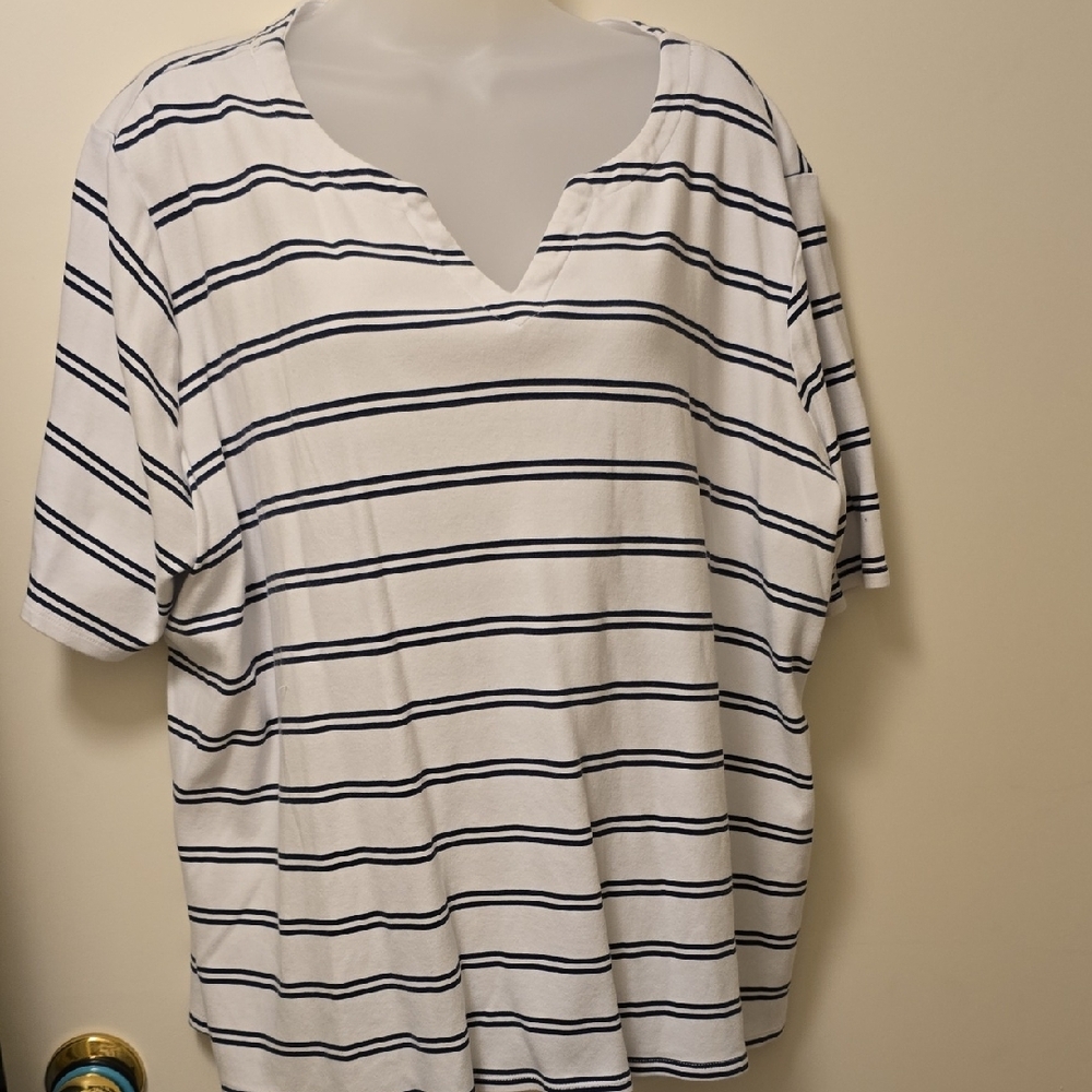 Croft & Barrow Women's Plus Cotton Top